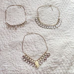 Bundle of Diamond Statement Necklaces